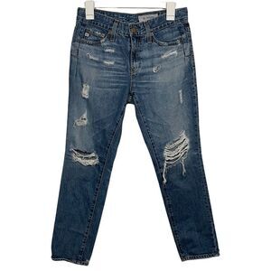 Adriano Goldschmied The Beau Distressed Slouchy Skinny Jeans
